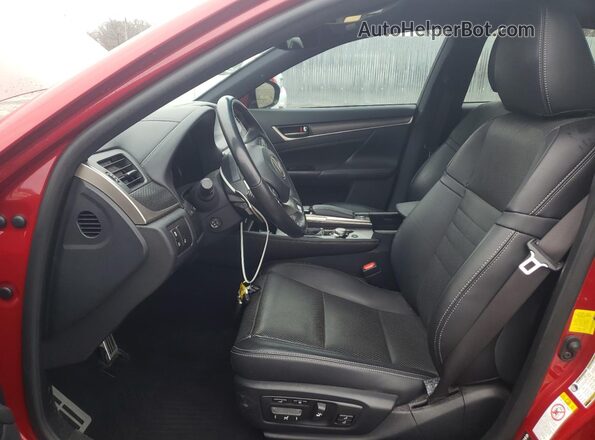 JTHCZ1BL5JA007536 2018 LEXUS GS Red Вид салону спереду