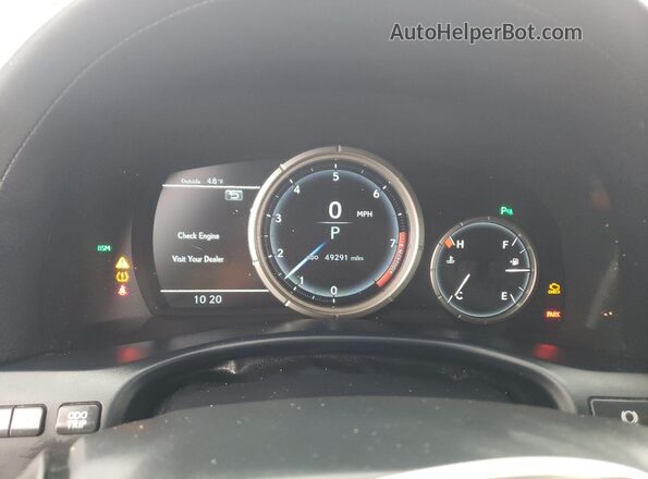 JTHCZ1BL5JA007536 2018 LEXUS GS Red Вид щитка приладів