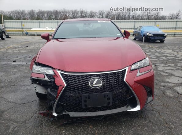JTHCZ1BL5JA007536 2018 LEXUS GS Red Вид спереду