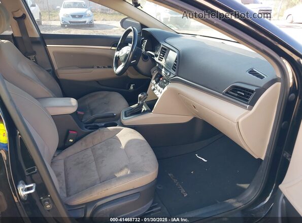 KMHD84LF4LU040026 2020 HYUNDAI ELANTRA Black წინა სალონის ხედი