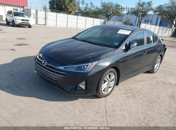 KMHD84LF4LU040026 2020 HYUNDAI ELANTRA Black წინა მარცხენა ხედი სამი მეოთხედიდან