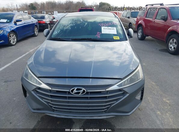KMHD84LF6KU878430 2019 HYUNDAI ELANTRA Gray Widok zestawu wskaźników