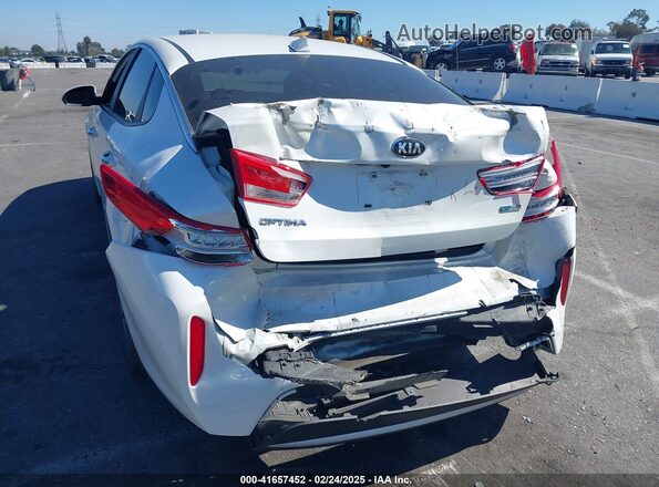 KNAGT4LE5H5017490 2017 KIA OPTIMA HYBRID White Задня ліва чверть