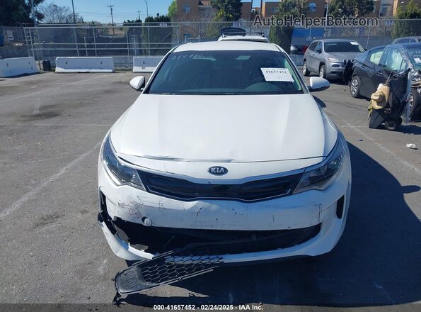 KNAGT4LE5H5017490 2017 KIA OPTIMA HYBRID White Вид щитка приладів