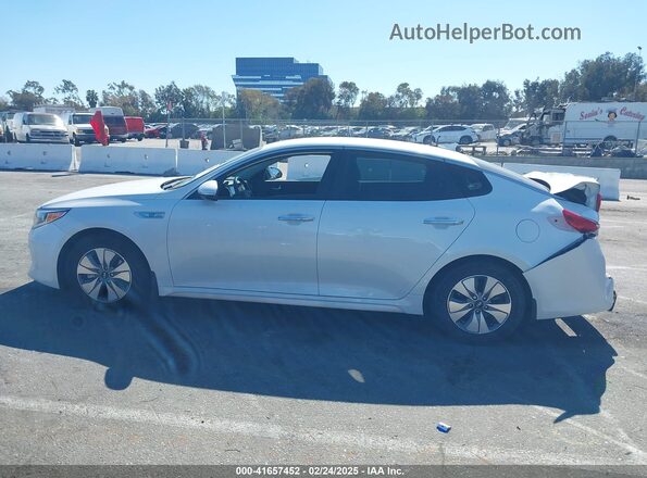 KNAGT4LE5H5017490 2017 KIA OPTIMA HYBRID White Панорамний вид салону 360°