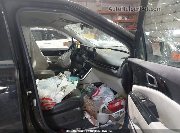 KNDNE5H38N6143396 2022 KIA CARNIVAL MPV Black Вид салону спереду