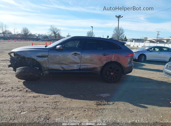 SADCM2FV4KA368425 2019 JAGUAR F-PACE Gray Вид задньої частини салону