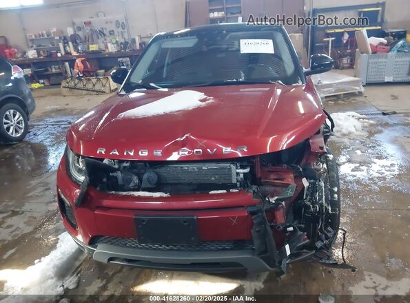 SALVP2RX7KH329773 2019 LAND ROVER RANGE ROVER EVOQUE Red Instrument cluster view