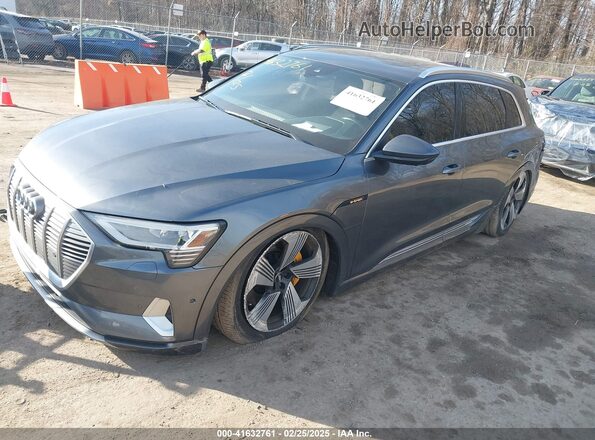 WA1VAAGE1KB006854 2019 AUDI E-TRON Gray Передня ліва чверть