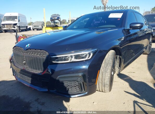 WBA7T2C06NCJ31319 2022 BMW 7 SERIES Dark Blue Передня ліва чверть