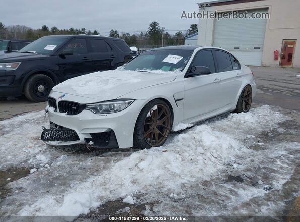 WBS8M9C59G5D31302 2016 BMW M3 White Vista tres cuartos delantera izquierda