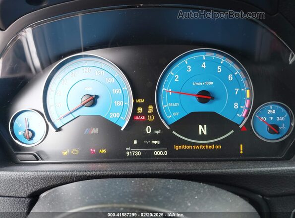 WBS8M9C59G5D31302 2016 BMW M3 White Vista de los asientos traseros