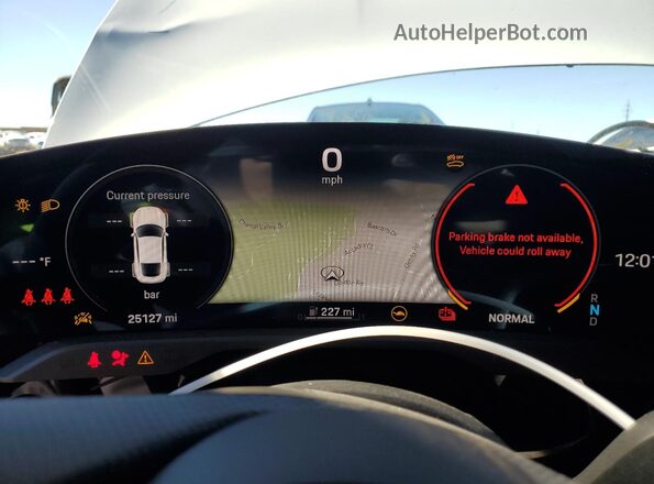 WP0AC2Y10LSA71067 2020 PORSCHE TAYCAN White Instrument cluster view
