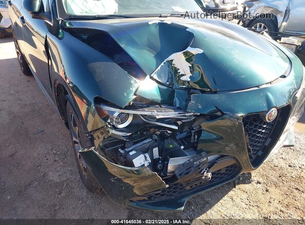 ZASPAKBN1M7D09674 2021 ALFA ROMEO STELVIO Green წინა ხედი