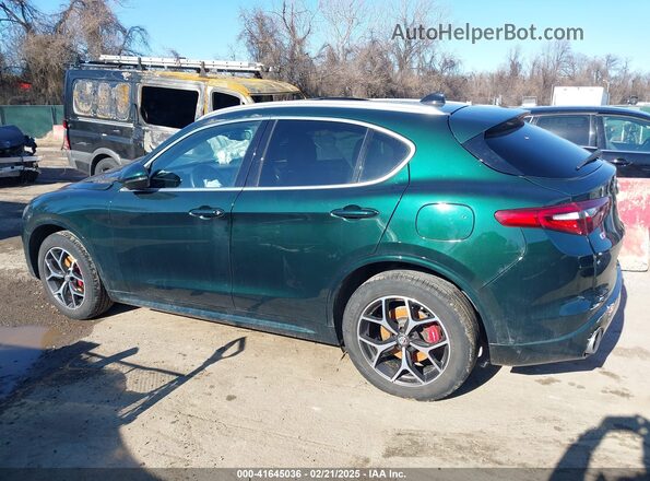 ZASPAKBN1M7D09674 2021 ALFA ROMEO STELVIO Green უკანა სალონის ხედი