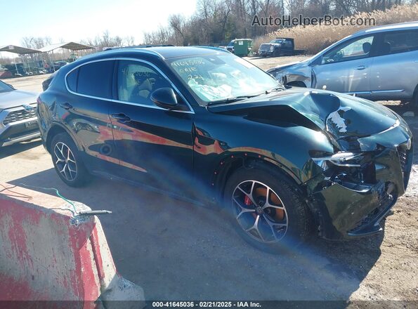 ZASPAKBN1M7D09674 2021 ALFA ROMEO STELVIO Green ხელსაწყოთა პანელის ხედი