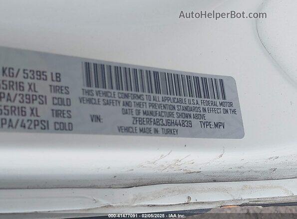 ZFBERFAB3J6H44839 2018 RAM PROMASTER CITY Gray Widok komory silnika