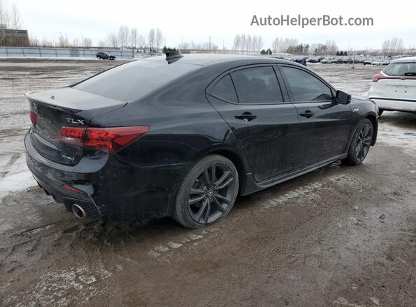 19UUB3F64KA801568 2019 ACURA TLX Black უკანა მარჯვენა