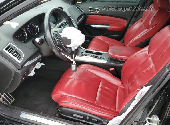 19UUB3F64KA801568 2019 ACURA TLX Black წინა სალონის ხედი