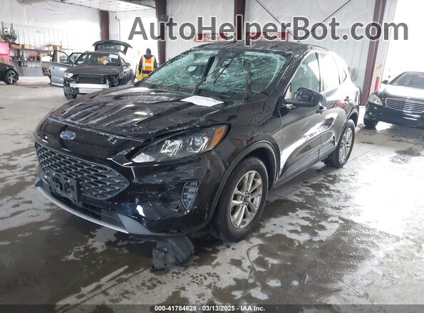 1FMCU0F6XMUA77921 2021 FORD ESCAPE Black Առջևի ձախ երեք քառորդ տեսարան
