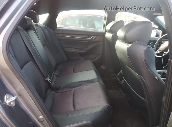 1HGCV1E30JA025503 2018 HONDA ACCORD Gray Հետևի նստատեղերի տեսք