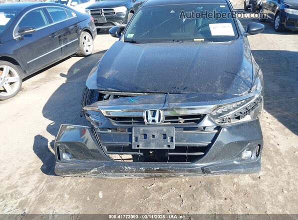 1HGCV1F32MA094129 2021 HONDA ACCORD Black Вид спереду