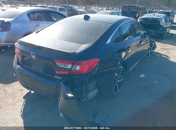 1HGCV1F32MA094129 2021 HONDA ACCORD Black Задня права чверть