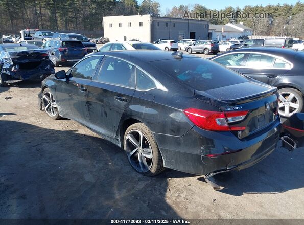 1HGCV1F32MA094129 2021 HONDA ACCORD Black Задня ліва чверть