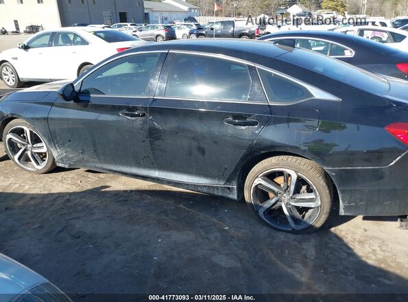 1HGCV1F32MA094129 2021 HONDA ACCORD Black Панорамний вид салону 360°