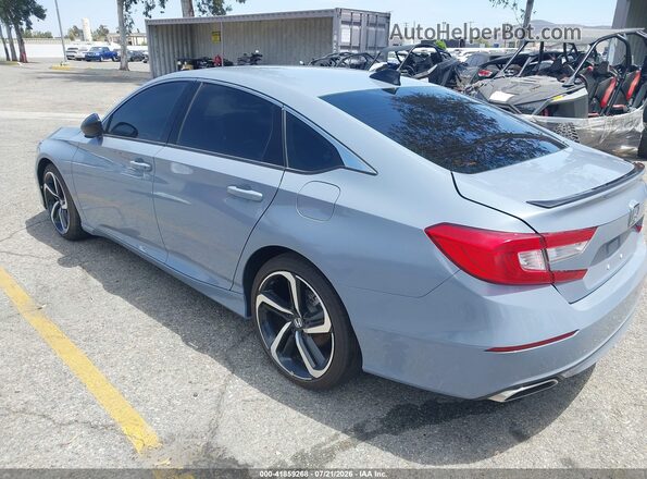 1HGCV1F39NA064496 2022 HONDA ACCORD Blue Հետևի ձախ