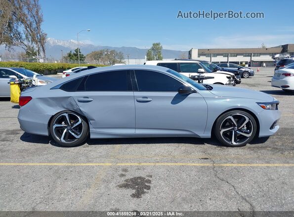 1HGCV1F39NA064496 2022 HONDA ACCORD Blue Սալոնի հետևի տեսք