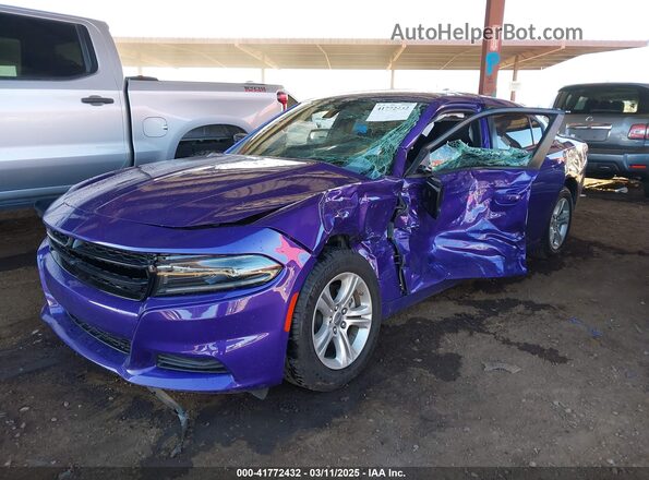 2C3CDXBG4PH656281 2023 DODGE CHARGER Blue Vista tres cuartos delantera izquierda