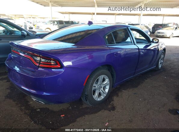2C3CDXBG4PH656281 2023 DODGE CHARGER Blue Trasero derecho