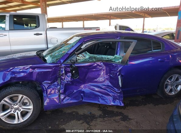 2C3CDXBG4PH656281 2023 DODGE CHARGER Blue Vista interior trasera