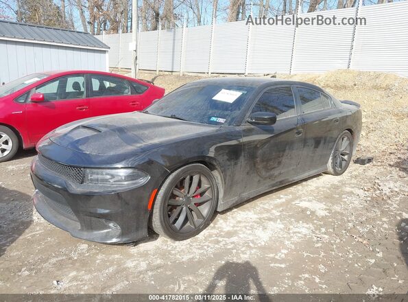 2C3CDXGJ7HH551854 2017 DODGE CHARGER Black წინა მარცხენა ხედი სამი მეოთხედიდან