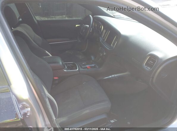 2C3CDXGJ7HH551854 2017 DODGE CHARGER Black წინა სალონის ხედი