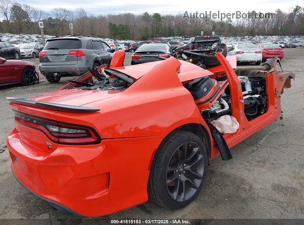 2C3CDXGJ8MH581388 2021 DODGE CHARGER Orange Задня права чверть