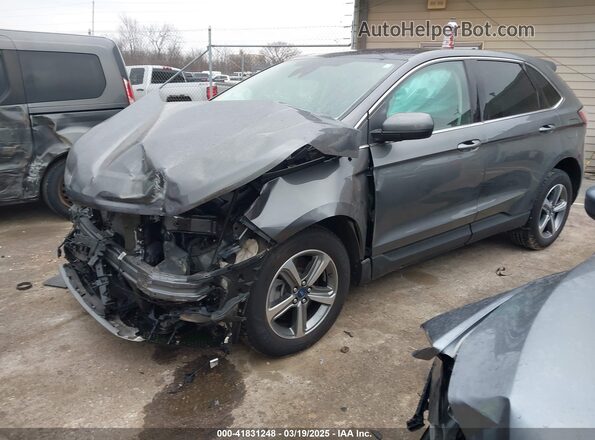 2FMPK4J99MBA20468 2021 FORD EDGE Gray Vista tres cuartos delantera izquierda