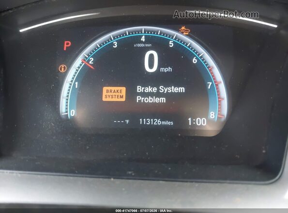 2HGFC1F94GH637445 2016 HONDA CIVIC Black Հետևի նստատեղերի տեսք
