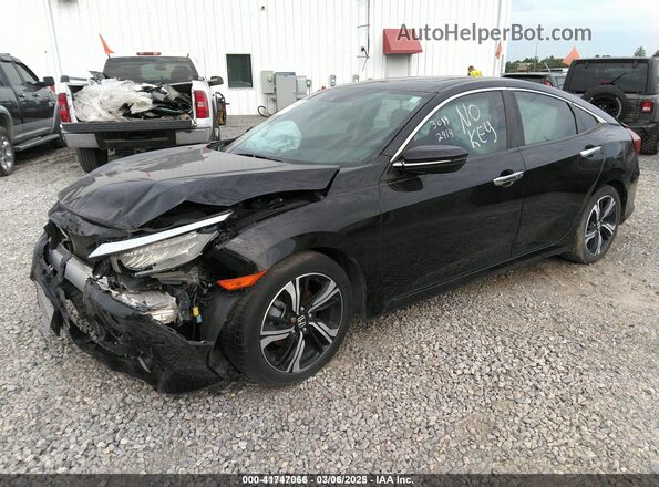 2HGFC1F94GH637445 2016 HONDA CIVIC Black Առջևի ձախ երեք քառորդ տեսարան