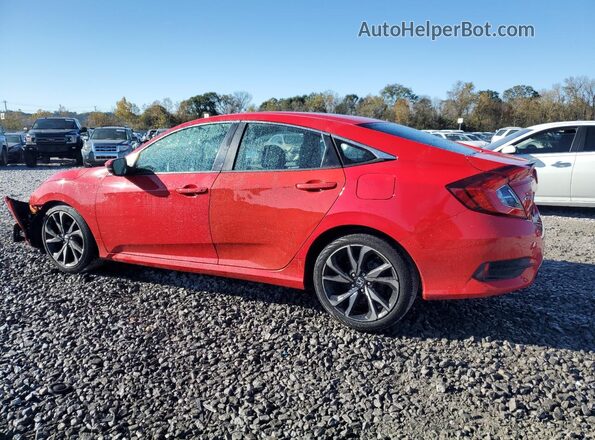 2HGFC2F86LH518982 2020 HONDA CIVIC Red Հետևի ձախ