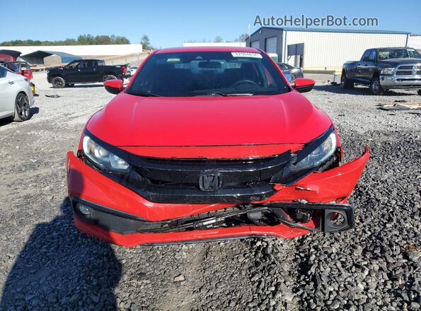 2HGFC2F86LH518982 2020 HONDA CIVIC Red Դիմացի տեսք