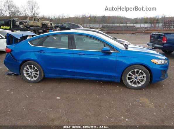 3FA6P0HD8LR138893 2020 FORD FUSION Blue უკანა სალონის ხედი