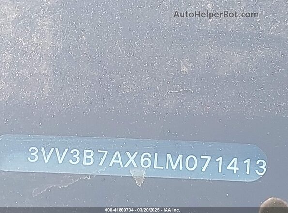3VV3B7AX6LM071413 2020 VOLKSWAGEN TIGUAN Black 