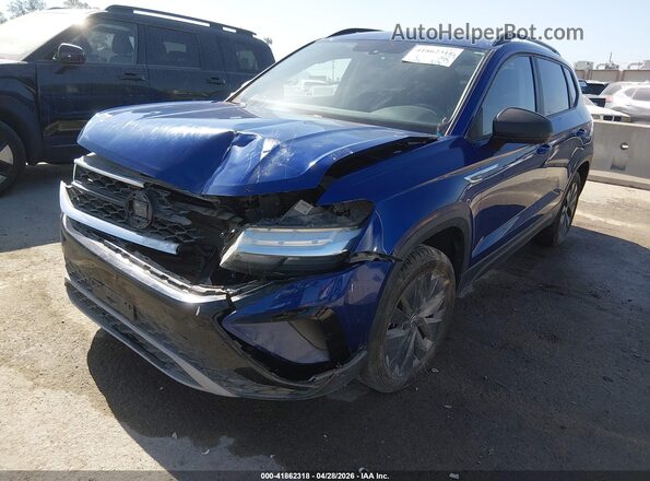 3VVCX7B22PM337388 2023 VOLKSWAGEN TAOS Blue Vista tres cuartos delantera izquierda