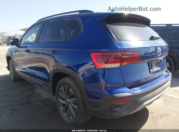 3VVCX7B22PM337388 2023 VOLKSWAGEN TAOS Blue Trasero izquierdo