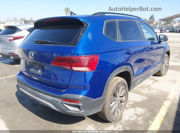 3VVCX7B22PM337388 2023 VOLKSWAGEN TAOS Blue Trasero derecho