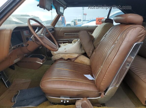 4P67U3X118866 1973 BUICK ELECTRA Коричневый Вид салона спереди