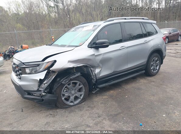 5FNYF8H60RB017274 2024 HONDA PASSPORT Silver Առջևի ձախ երեք քառորդ տեսարան