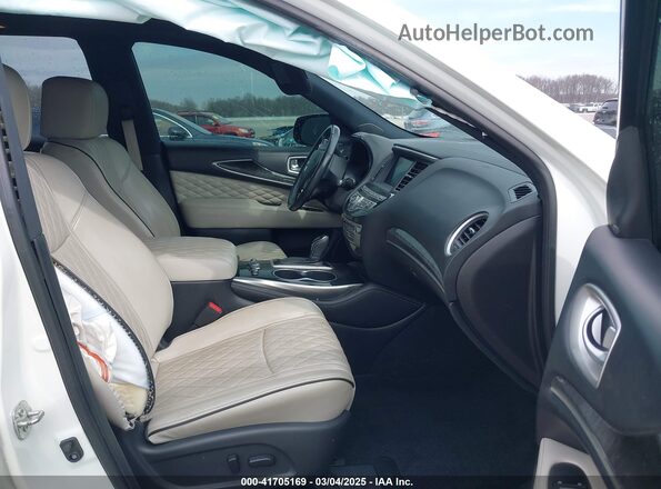 5N1DL0MM3KC513438 2019 INFINITI QX60 White Widok wnętrza z przodu